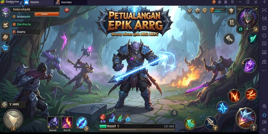 Tampilan gameplay seru dalam 34R dengan aksi ARPG yang mendebarkan.