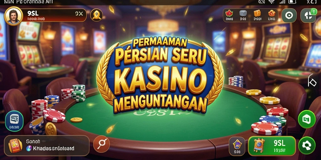 Tampilan screenshot utama 9SL yang menunjukkan aksi permainan Kasino yang seru.