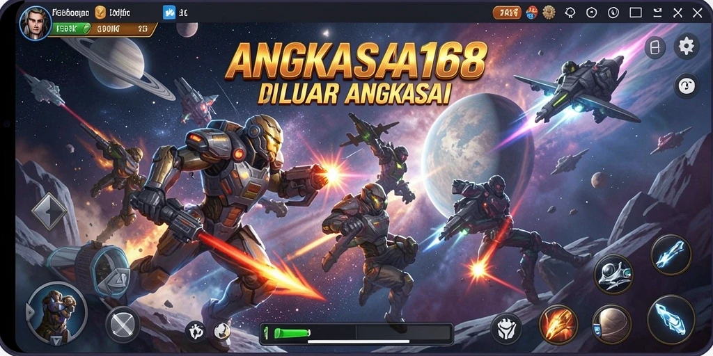 Tampilan gameplay ANGKASA168 yang mendebarkan saat pertarungan.