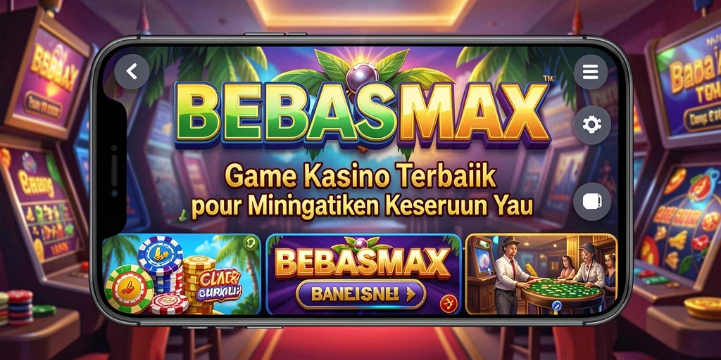 Screenshot utama BEBASMAX menampilkan suasana bermain Kasino yang seru.