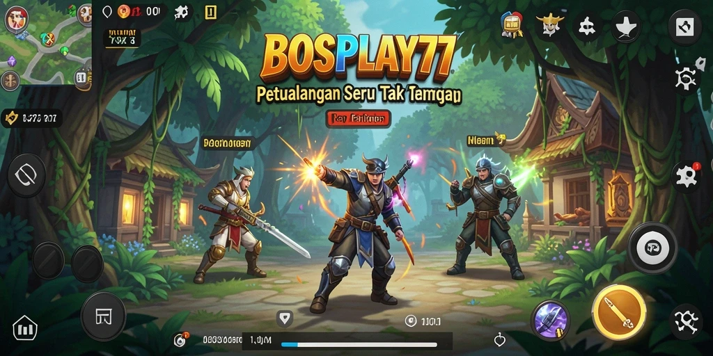 Tangkapan layar dari gameplay seru BOSPLAY77 di dunia petualangan.