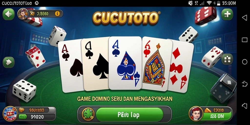 Tampilan gameplay seru dan menarik dari CUCUTOTO.