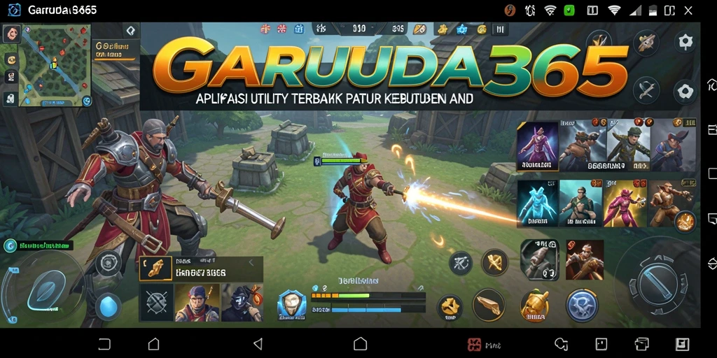 Tampilan utama GARUDA365 dengan fitur-fitur Utility yang menarik.