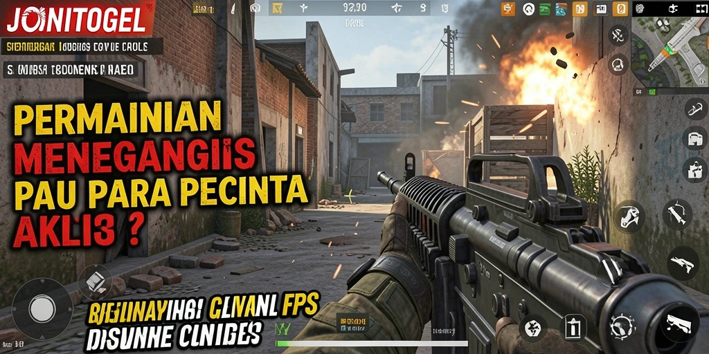 Tangkapan layar JONITOGEL yang menampilkan aksi gameplay FPS yang mendebarkan.
