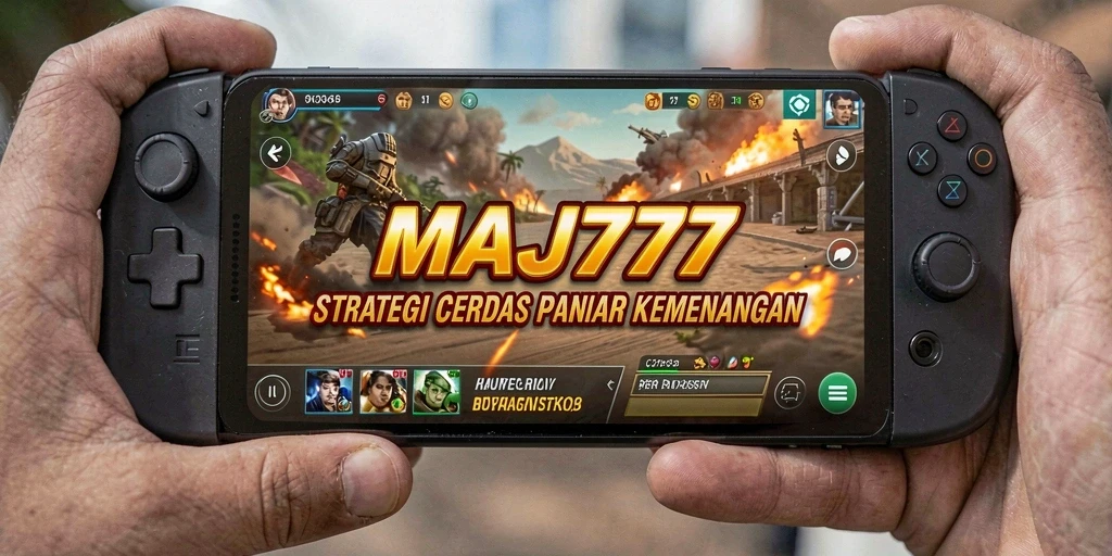 Tangkapan layar utama MAJ777 menampilkan dinamisnya pertempuran strategis.