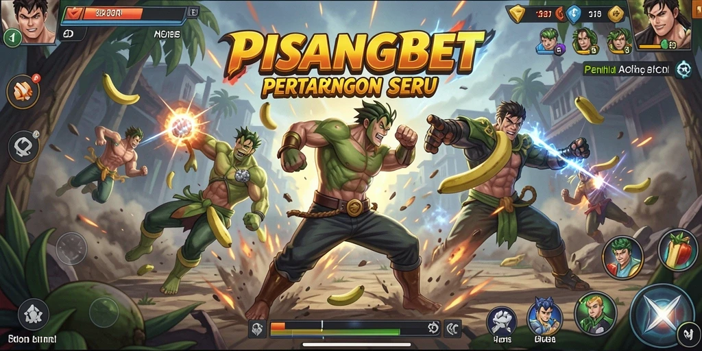 Tangkapan layar PISANGBET menunjukkan aksi pertarungan yang intens.