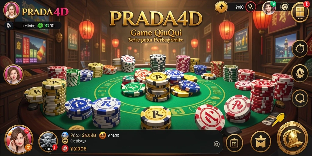 Tampilan permainan QiuQiu yang menarik dalam PRADA4D
