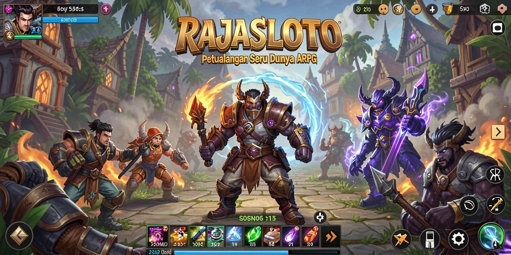 Tampilan action seru di RAJASLOTO dengan pertarungan epik.