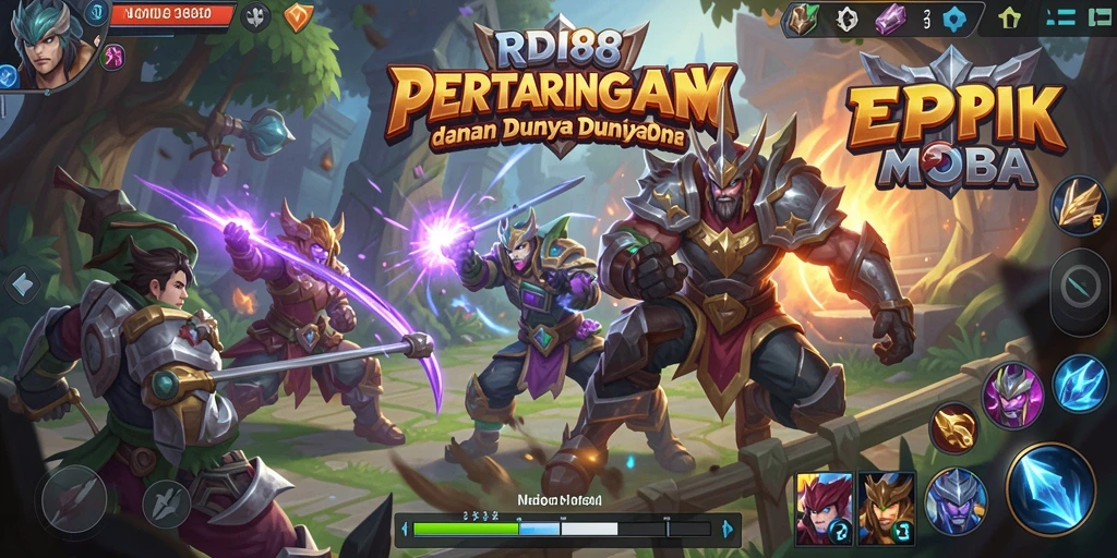 Screenshot gameplay RDI88 menampilkan aksi pertempuran epik.
