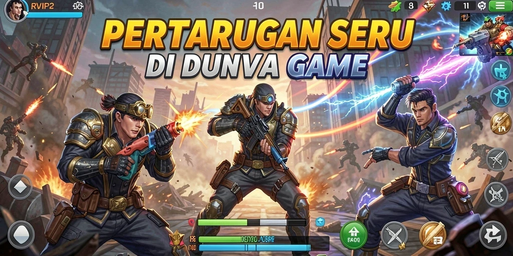Tampilan gameplay penuh aksi dari RVIP2 dengan karakter bertarung.