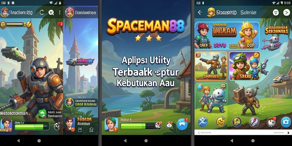 Tampilan antarmuka SPACEMAN88 yang user-friendly dan fungsional.