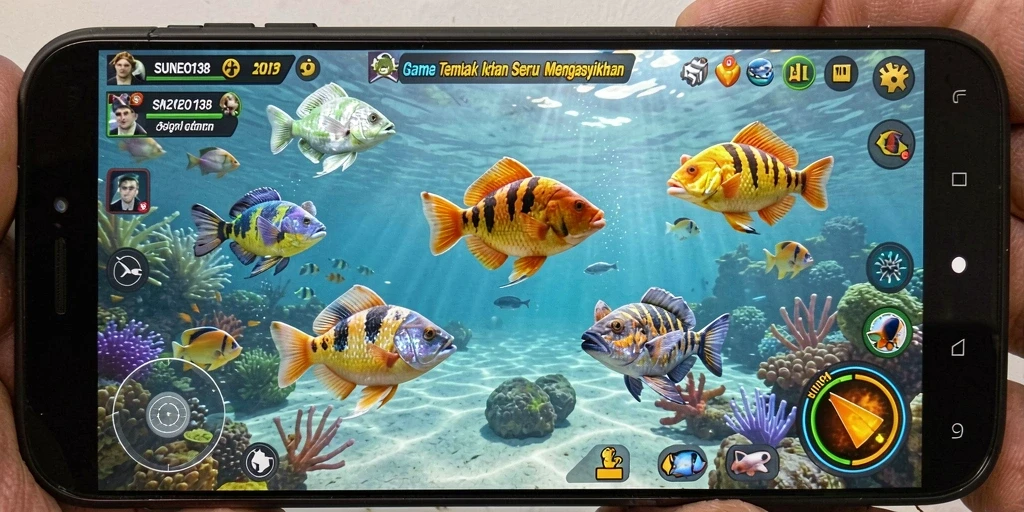 Tampilan gameplay SUNEO138 yang menarik menunjukkan aksi Tembak Ikan yang seru.