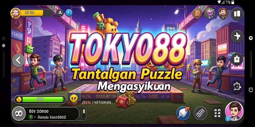 Tampilan gameplay menarik dari TOKYO88 saat menyelesaikan puzzle.