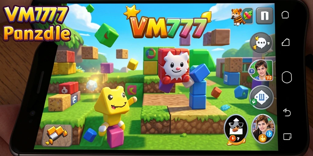 Tangkapan layar utama menunjukkan gameplay mendebarkan dalam VM777.