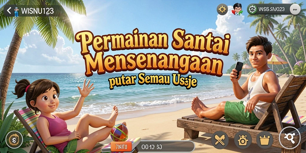 Tangkapan layar gameplay WISNU123 dengan momen seru permainan Casual.