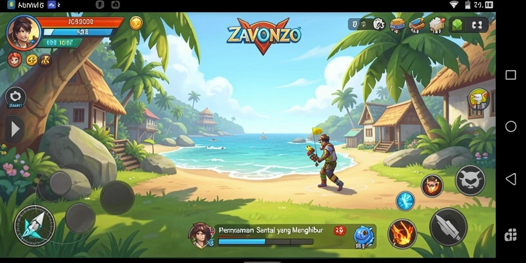 Gameplay ZAVONZO yang seru dan menyenangkan.