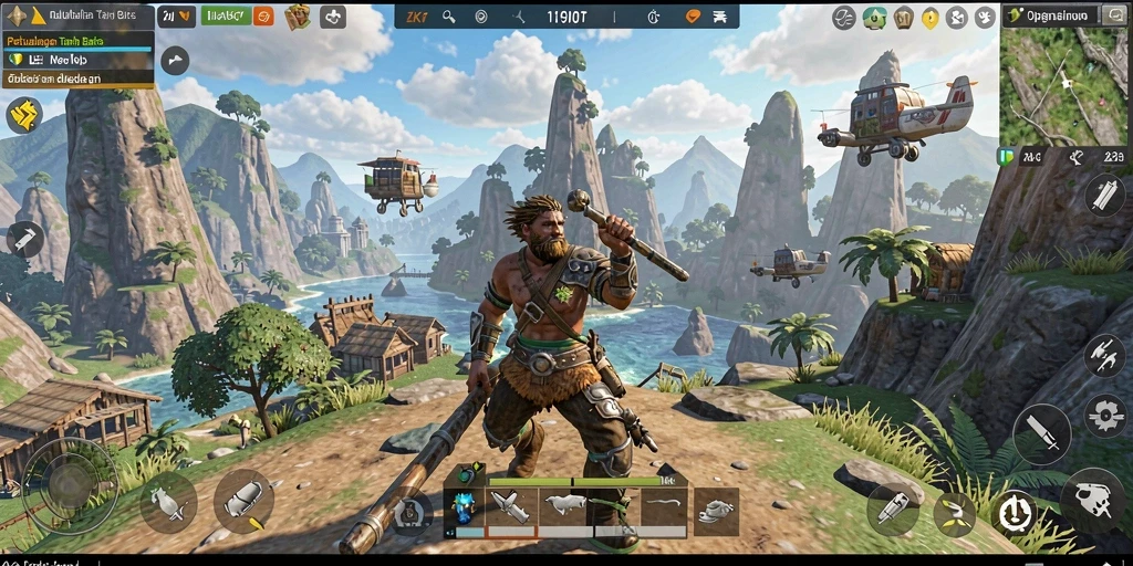 Tampilan gameplay <strong>ZK7</strong> yang menakjubkan dalam petualangan Open World.